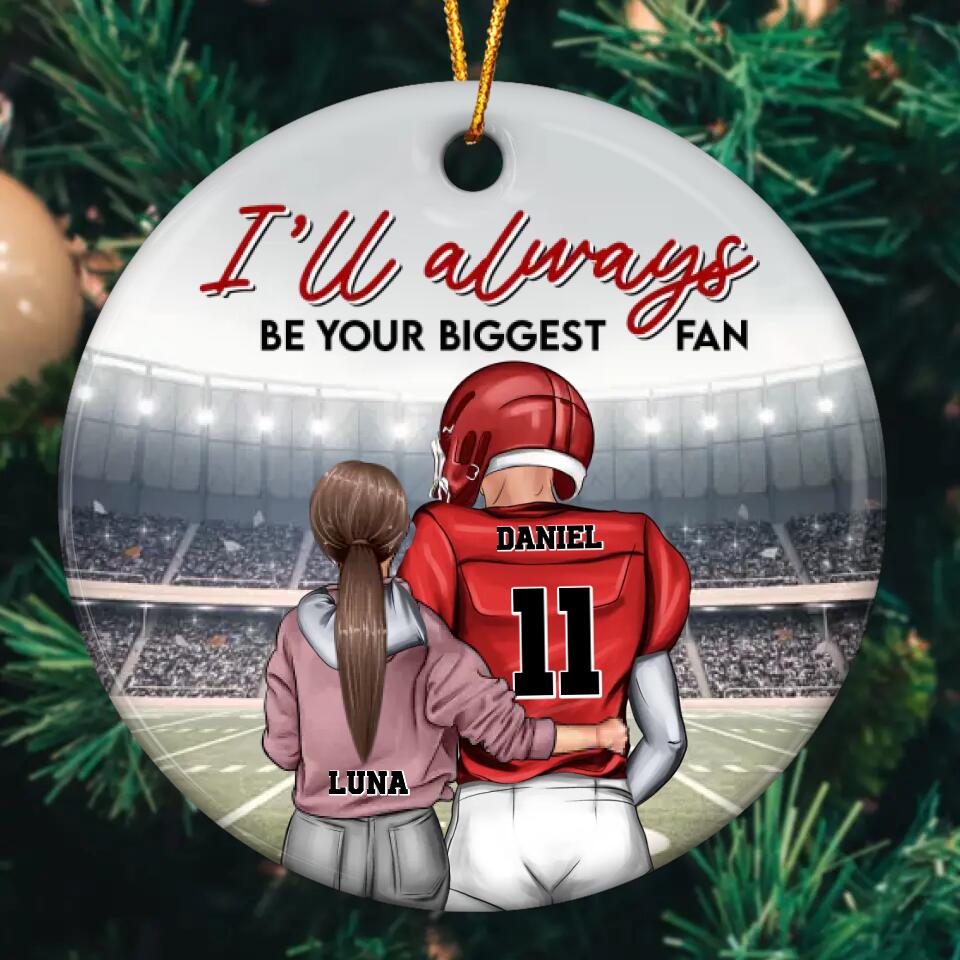 Personalized Ceramic Ornament - Gift For Couple - You And Me We Are A Team