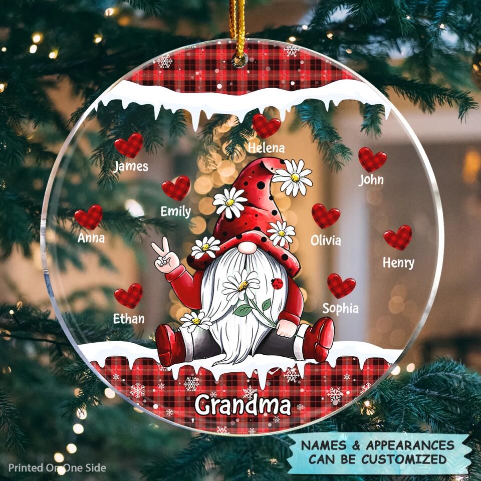 I Love Being A Grandma - Personalized Mica Ornament - Christmas Gift For Grandma