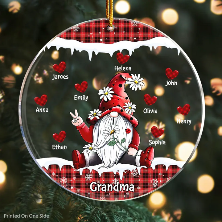 I Love Being A Grandma - Personalized Mica Ornament - Christmas Gift For Grandma