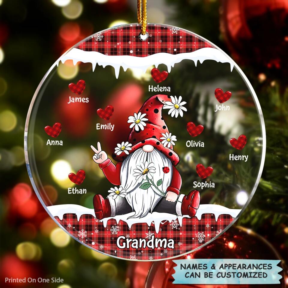 I Love Being A Grandma - Personalized Mica Ornament - Christmas Gift For Grandma