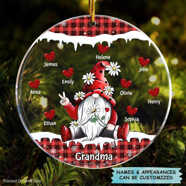 I Love Being A Grandma - Personalized Mica Ornament - Christmas Gift For Grandma