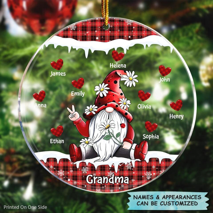 I Love Being A Grandma - Personalized Mica Ornament - Christmas Gift For Grandma