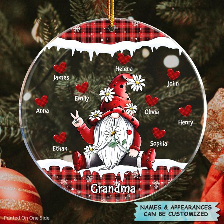 I Love Being A Grandma - Personalized Mica Ornament - Christmas Gift For Grandma