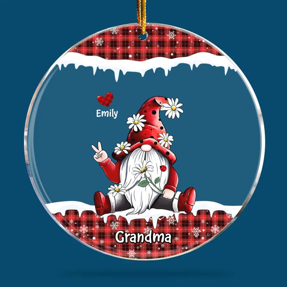 I Love Being A Grandma - Personalized Mica Ornament - Christmas Gift For Grandma