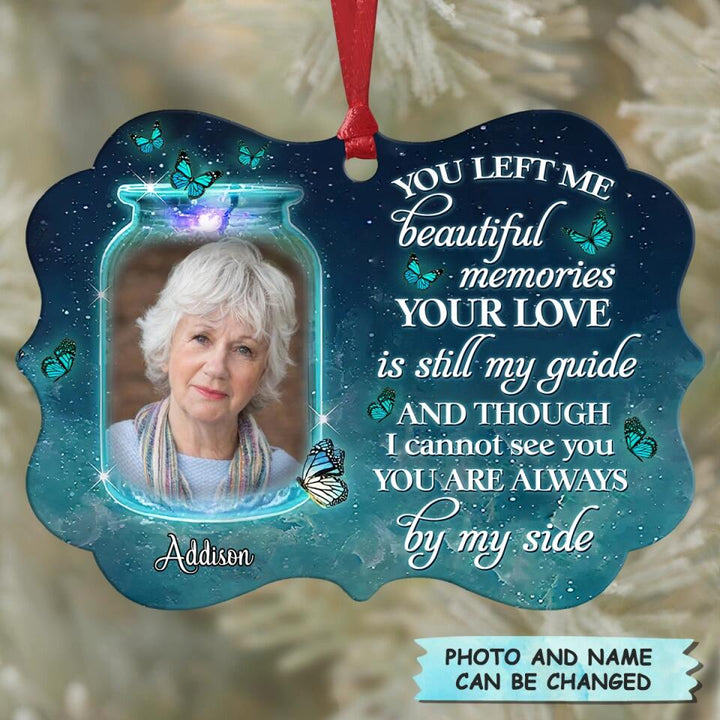 Personalized Photo Aluminium Ornament - Gift For Family Member - You're Always By My Side ARND005