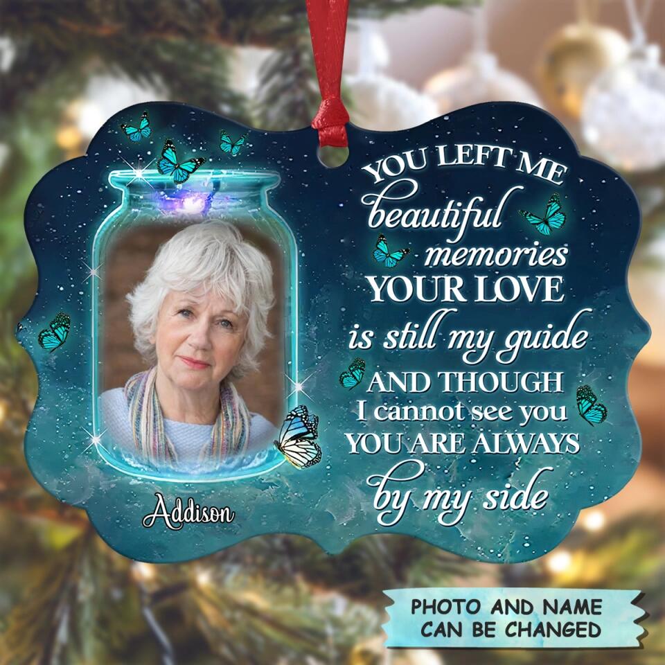 Personalized Photo Aluminium Ornament - Gift For Family Member - You're Always By My Side ARND005