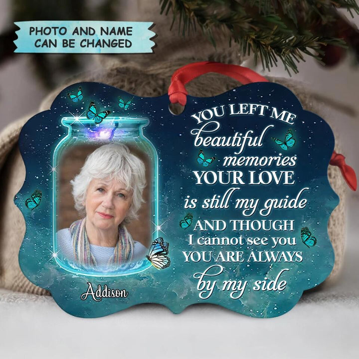 Personalized Photo Aluminium Ornament - Gift For Family Member - You're Always By My Side ARND005