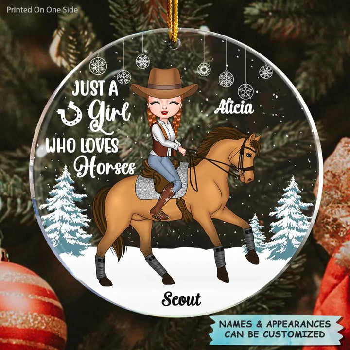 Personalized Mica Ornament - Gift For Horse Lover - Horse Mom ARND0014