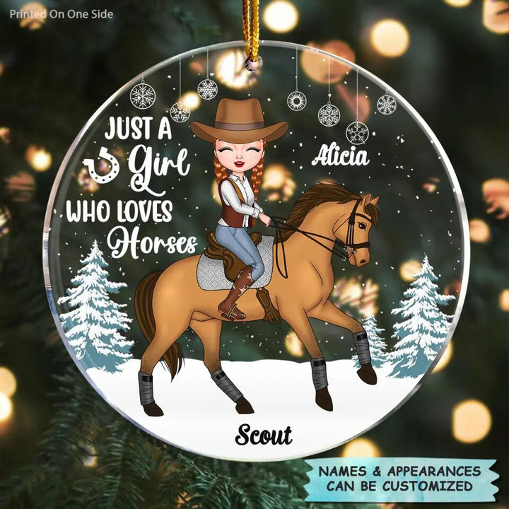 Personalized Mica Ornament - Gift For Horse Lover - Horse Mom ARND0014