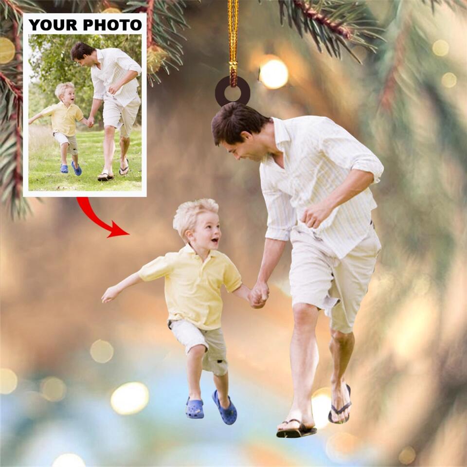 Personalized Photo Mica Ornament - Gift For Family - Our Family ARND036
