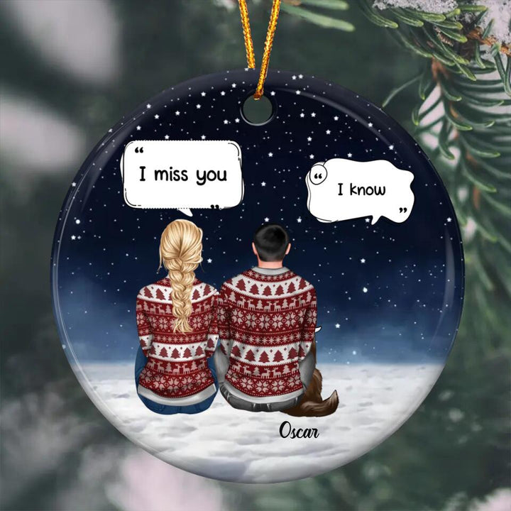 Personalized Ceramic Ornament - Gift For Pet Lover - Memorial Pet ARND037