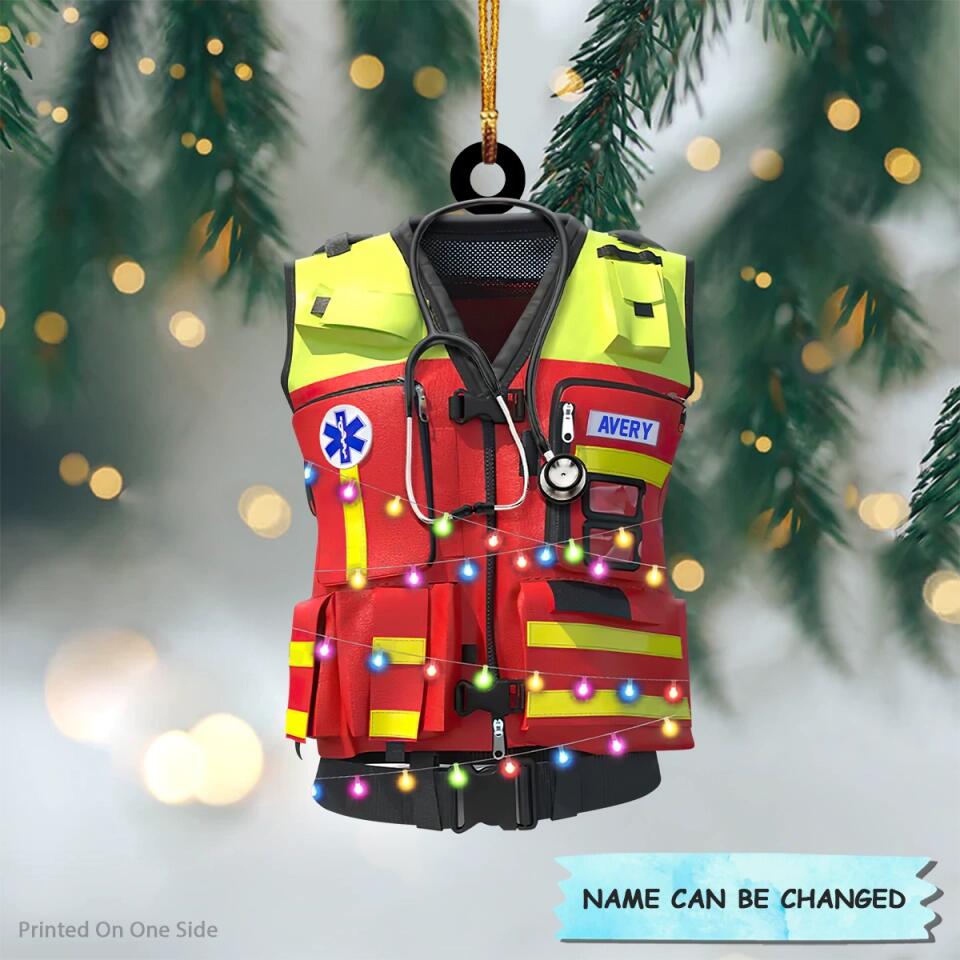 Personalized Mica Ornament - Gift For Paramedic - Paramedic Uniform ARND036