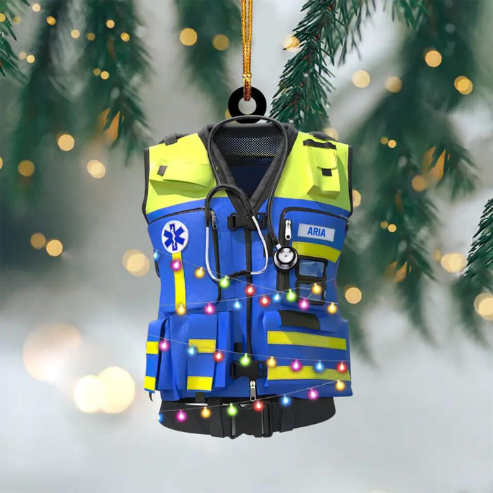 Personalized Mica Ornament - Gift For Paramedic - Paramedic Uniform ARND036