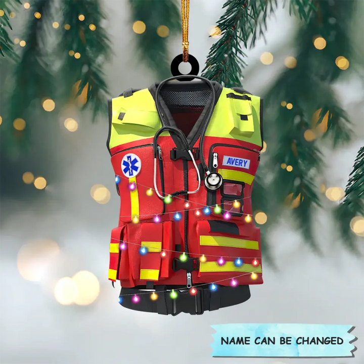 Personalized Mica Ornament - Gift For Paramedic - Paramedic Uniform ARND036