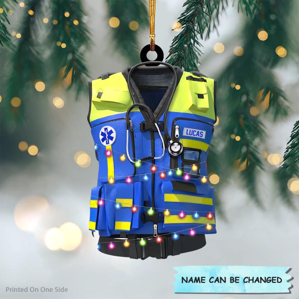 Personalized Mica Ornament - Gift For Paramedic - Paramedic Uniform ARND036