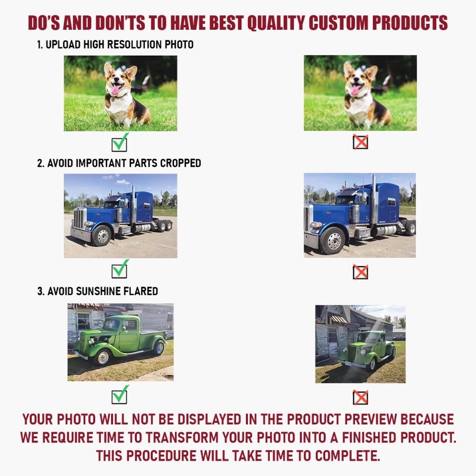 Personalized Photo Mica Ornament - Gift For Dad - Merry Christmas Dad ARND0014