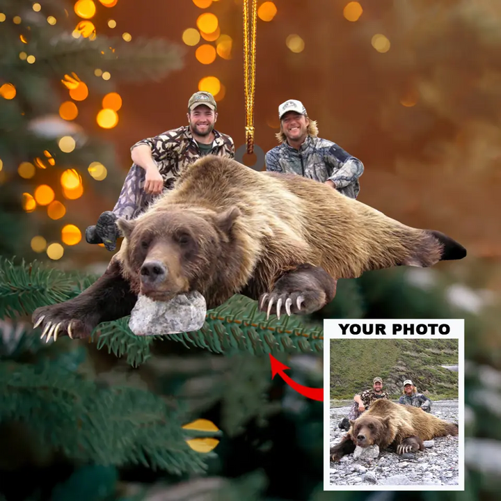 Personalized Photo Mica Ornament - Gift For Hunting Lover - Wild Hunting ARND036