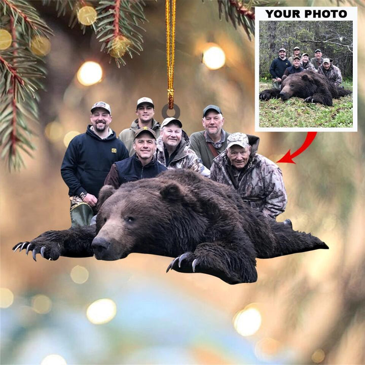 Personalized Photo Mica Ornament - Gift For Hunting Lover - Wild Hunting ARND036