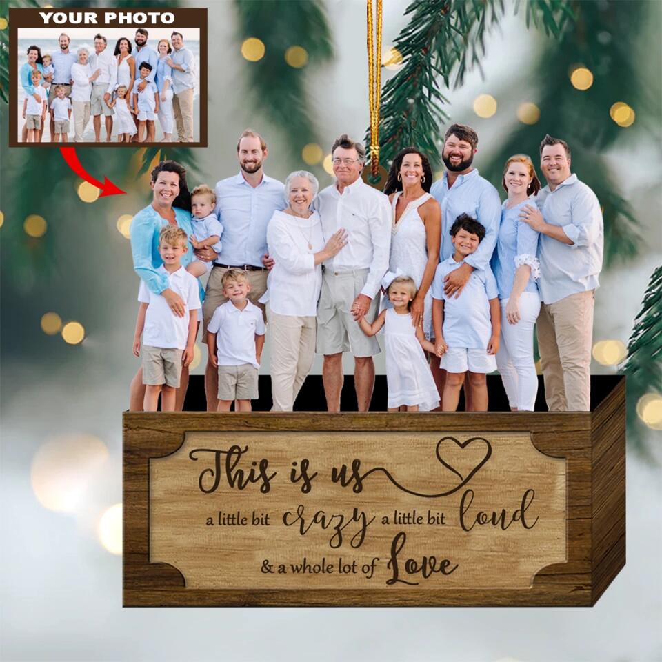 Personalized Photo Mica Ornament - Gift For Family - This Is My Family ARND036 AGCVL003