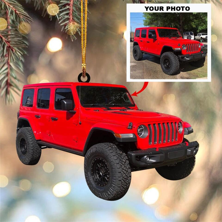 Personalized Photo Mica Ornament - Gift For Car Lover - I'm A Simple Woman ARND0014