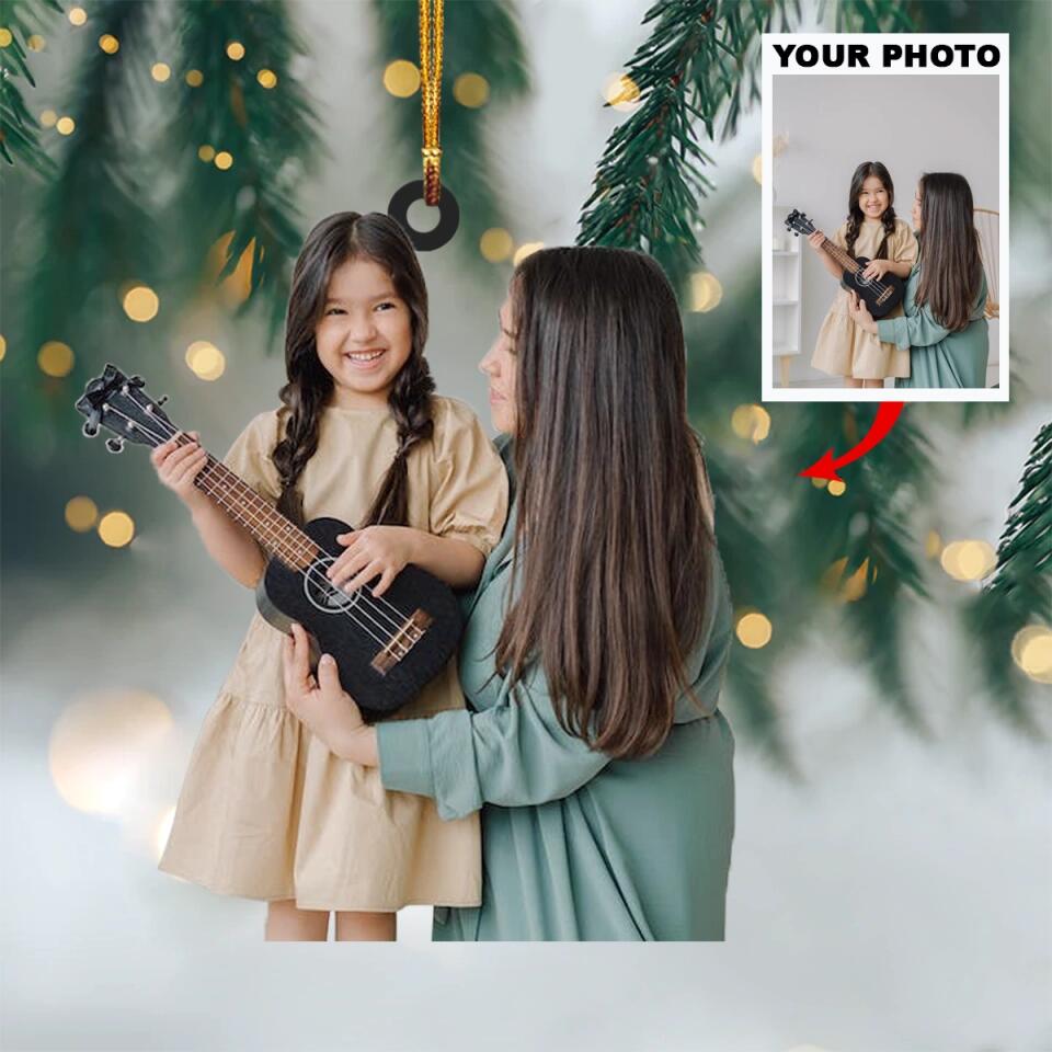 Personalized Photo Mica Ornament - Gift For Instrumental Player - Custom Instrumental Photo ARND037
