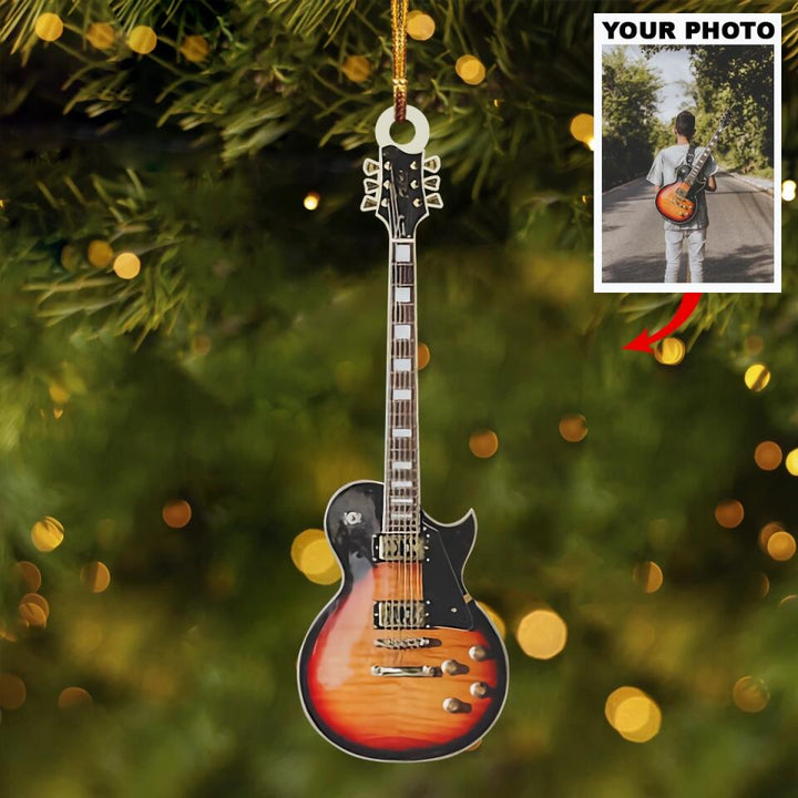 Personalized Photo Mica Ornament - Gift For Instrumental Player - Custom Instrumental Photo ARND037