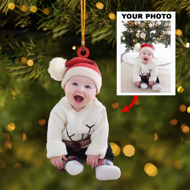 Personalized Photo Mica Ornament - Gift For Family Member - This Christmas ARND018