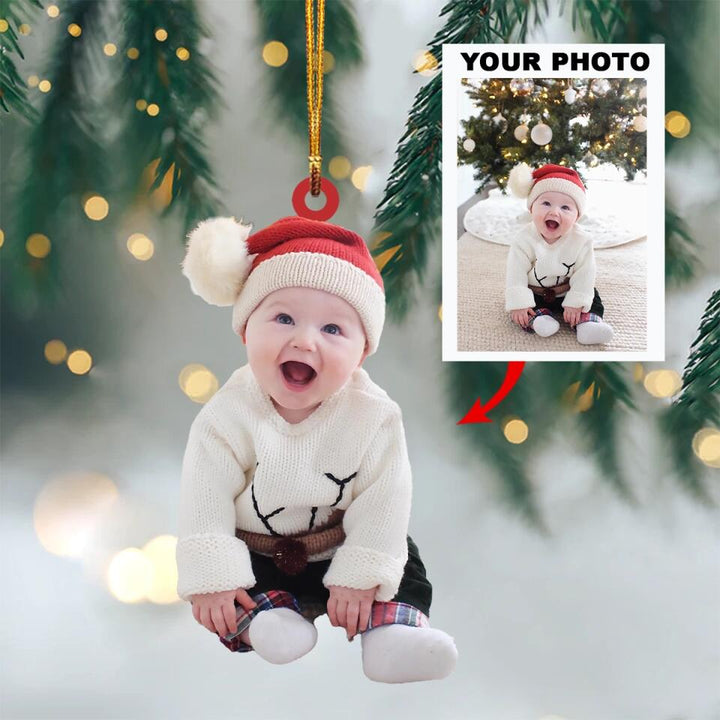 Personalized Photo Mica Ornament - Gift For Family Member - This Christmas ARND018