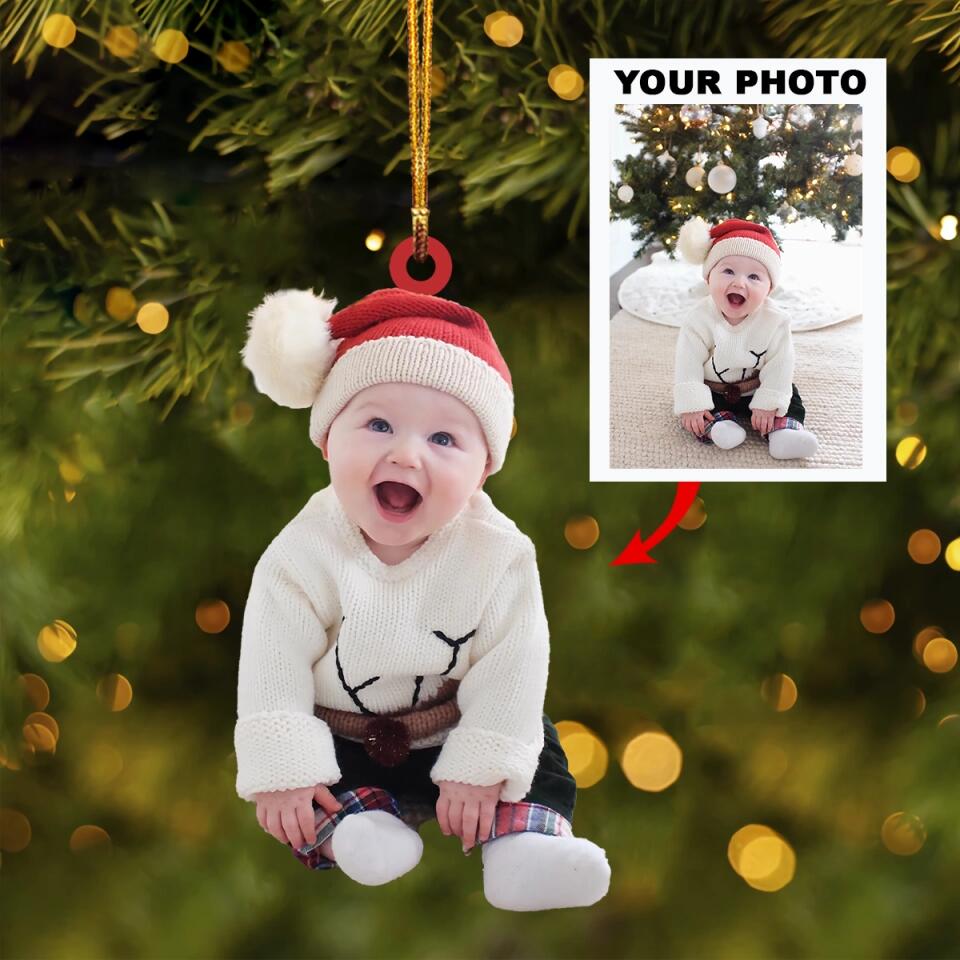 Personalized Photo Mica Ornament - Gift For Family Member - This Christmas ARND018
