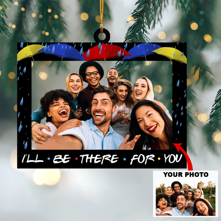 Personalized Photo Mica Ornament - Gift For Friend - Besties Forever ARND036 AGCVL004