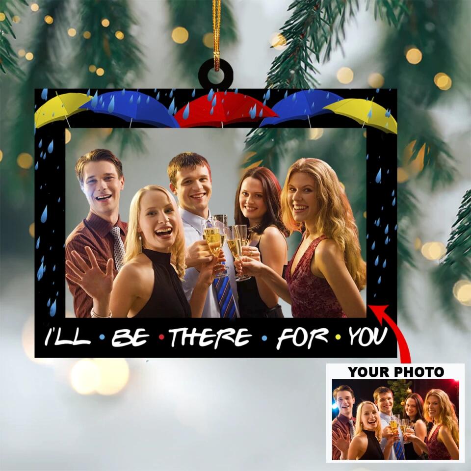 Personalized Photo Mica Ornament - Gift For Friend - Besties Forever ARND036 AGCVL004