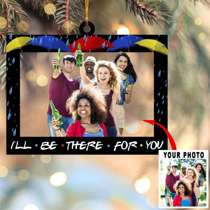 Personalized Photo Mica Ornament - Gift For Friend - Besties Forever ARND036 AGCVL004