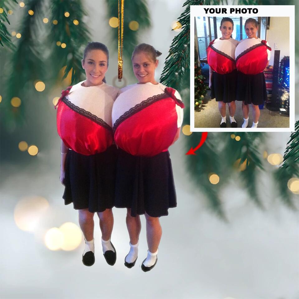 Personalized Photo Mica Ornament - Gift For Friend And Family - Funny Moment Photo ARND0014