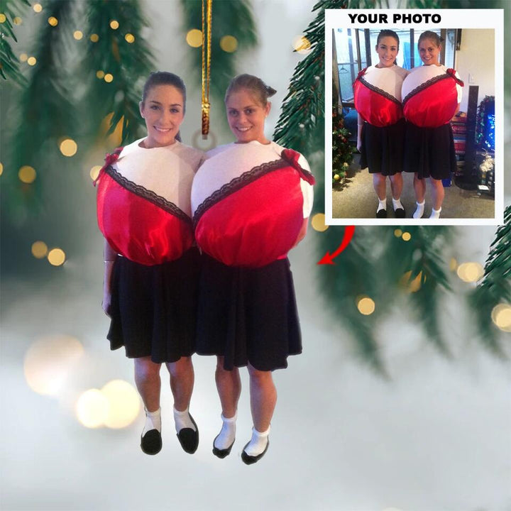 Personalized Photo Mica Ornament - Gift For Friend And Family - Funny Moment Photo ARND0014