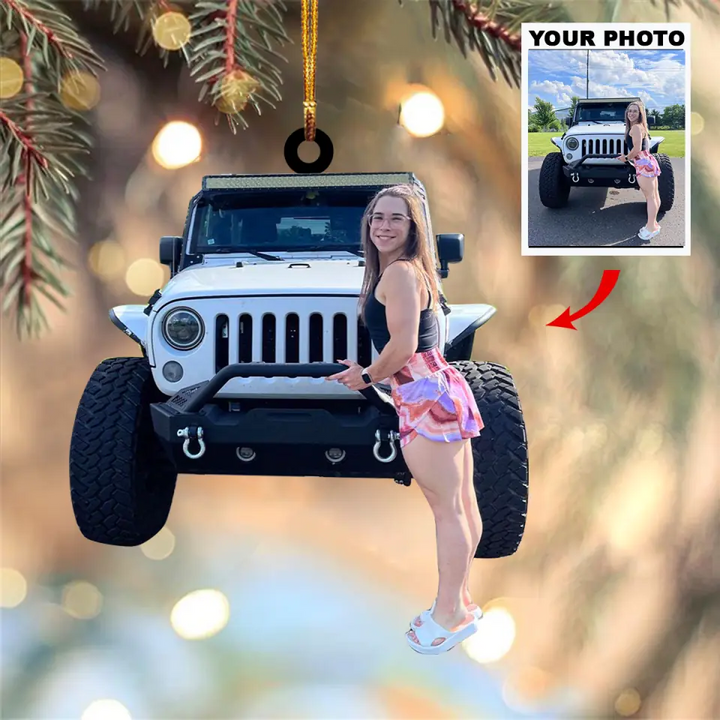 Personalized Photo Mica Ornament - Gift For Car Lover - Love My Car ACEO001