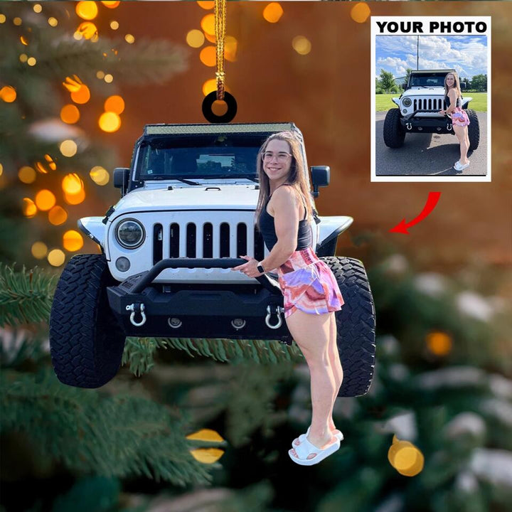 Personalized Photo Mica Ornament - Gift For Car Lover - Love My Car ACEO001