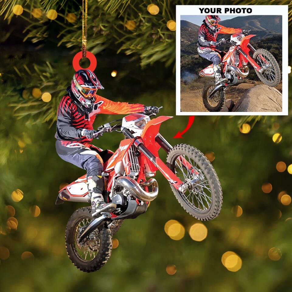 Personalized Photo Mica Ornament - Gift For Racing Lover - Racing Is My Life ARND0014