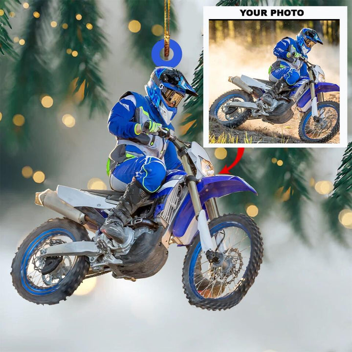 Personalized Photo Mica Ornament - Gift For Racing Lover - Racing Is My Life ARND0014