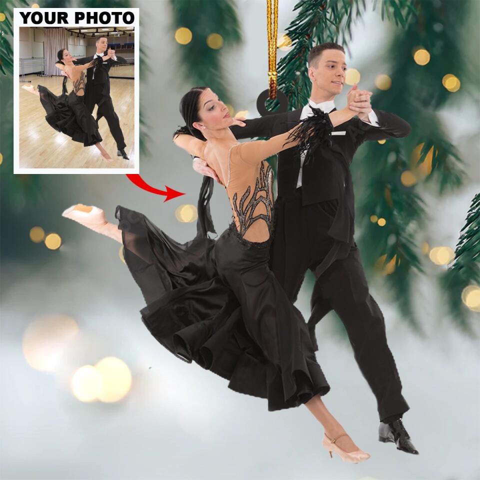 Personalized Photo Mica Ornament - Gift For Ballet Lover - Dancers Don't Need Wings To Fly ARND036
