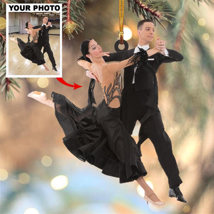 Personalized Photo Mica Ornament - Gift For Ballet Lover - Dancers Don't Need Wings To Fly ARND036