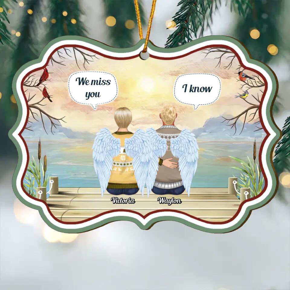 Personalized Wood Ornament - Gift For Family - We Will Always Miss You ARND037