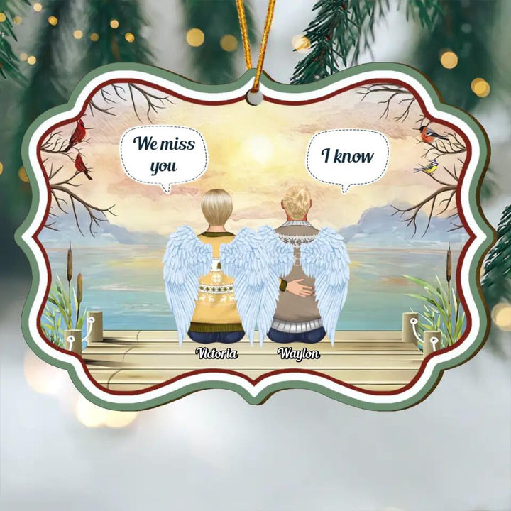 Personalized Wood Ornament - Gift For Family - We Will Always Miss You ARND037