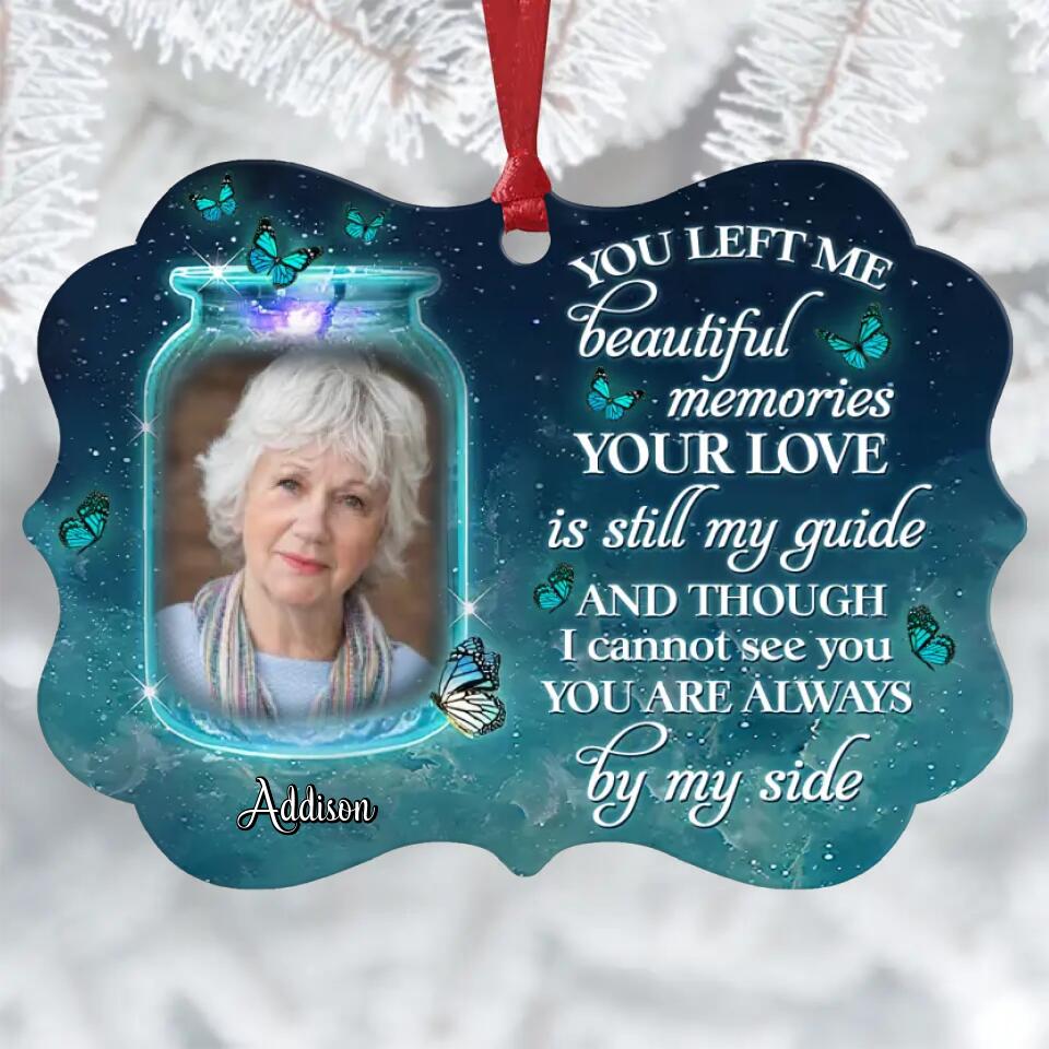 Personalized Photo Aluminium Ornament - Gift For Family Member - You're Always By My Side ARND005