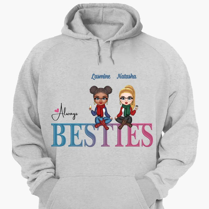 Personalized Hoodie - Gift For Friend - Always Besties ARND0014