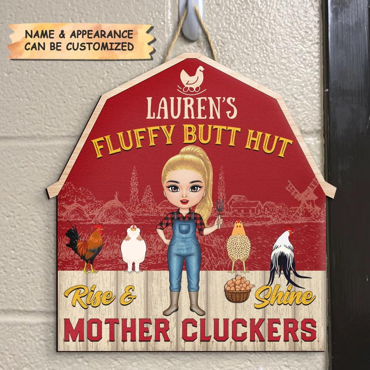 Personalized Door Sign - Gift For Farmer - Chicken Coop ARND0014