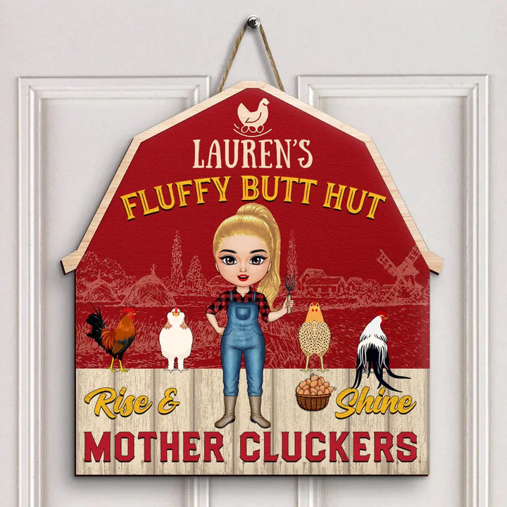 Personalized Door Sign - Gift For Farmer - Chicken Coop ARND0014