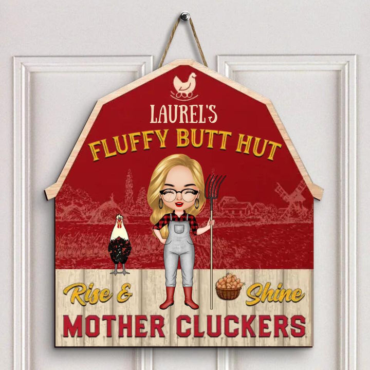 Personalized Door Sign - Gift For Farmer - Chicken Coop ARND0014