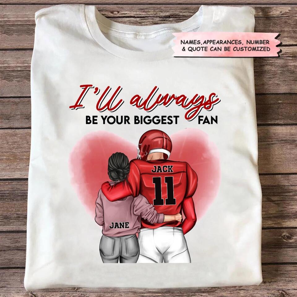 Personalized T-shirt - Gift For Couple - You And Me We Are A Team, American Football Couple ARND037