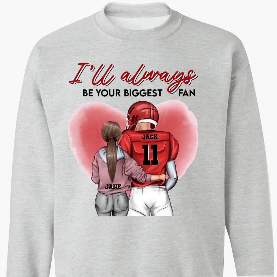 Personalized T-shirt - Gift For Couple - You And Me We Are A Team, American Football Couple ARND037