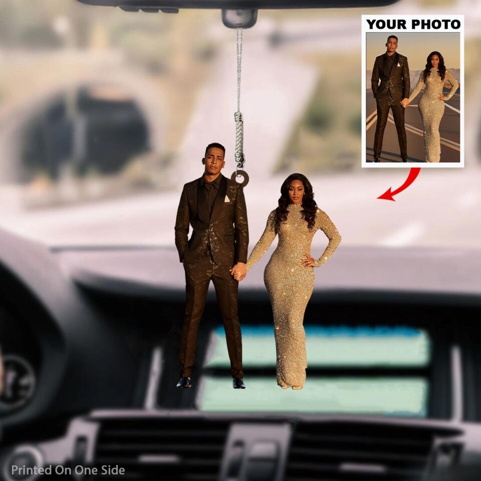 Personalized Car Hanging Ornament - Gift For Couple - Together Since ARND0014 AGCPD014